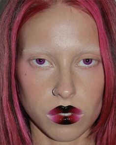 Editorial Lips, Alt Makeup, Beauty Goals, Editorial Makeup, Face Hair, Pretty Makeup, Creative Makeup