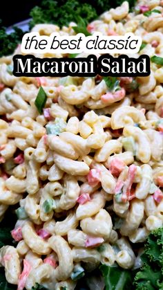 the best classic macaroni salad is made with fresh broccoli