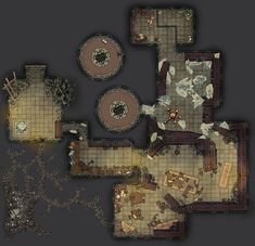 an overhead view of a floor plan for a game