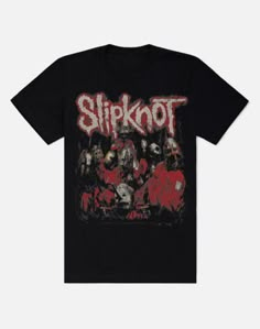 a black shirt with the words slipknot on it