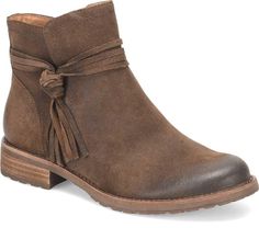 PRICES MAY VARY. Wander freely with the Blake bootie, crafted with waterproof Italian suede and a hint of rustic charm! Waterproof Italian suede Slip resistant TPR outsole Heel height of approximately 1 ¼ inches Side zipper for easy on / off Wander freely with the Blake bootie, crafted with waterproof Italian suede and a hint of rustic charm!|Waterproof Italian suede|Slip resistant TPR outsole|Heel height of approximately 1 ¼ inches|Side zipper for easy on / off|Wrap around knotted tassel detail Ankle Bootie, On Off, Rustic Charm, Wrap Around, Bootie, Side Zipper, Special Features, Womens Boots, Heel Height