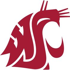 the washington state university logo on a white background