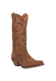 Constructed of soft suede in a myriad of colors, the Dingo1969 OutWest is the best of classic western design. Traditional styling, fashion snip toe and western heel complete the look.Suede UpperPolyester LiningTPR RUBBER Outsole2" Heel height13" Shaft heightBoot available in sizes M 6-10, 11 | Women's Out West Boot by Dan Post in Camel (Size 9 1/2 M) London Gifts, Styling Fashion, Out West, Western Design, Cowboy Boots Women, Cowboy Boot, Calf Boots, Boot Sandals, Soft Suede