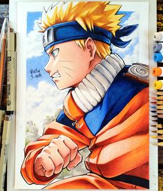 Naruto Best Anime Drawings Naruto, Drawing Anime Naruto Art, Naruto Art Sketch, Naroto Ozomaki Drawing, Naruto Drawing, Narotu Art Drawing, Naruto Rasengan Drawing, Marvel Art Drawings