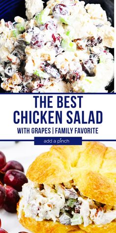 the best chicken salad with grapes and family favorite