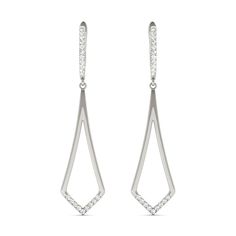 Platinum Diamond Drop Earrings (.35 ctw) Luxury Fine Jewelry Linear Earrings For Wedding, Luxury Hallmarked Platinum Diamond Earrings, Luxury White Gold Teardrop Linear Earrings, Luxury Dazzling Linear Earrings With Diamond Accents, Evening Diamond Chandelier Earrings, Evening Platinum Diamond Cut Earrings, Platinum Diamond Earrings With Diamond Accents For Evening, Formal Diamond Cut Chandelier Earrings, Classic Diamond Chandelier Earrings With Diamond Accents