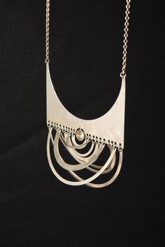 Early Tapio Wirkkala "Puillikuu" Sterling Silver Necklace, 1972