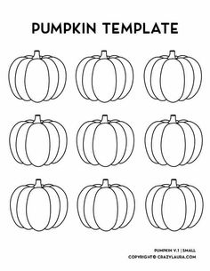 pumpkin templates for kids to color