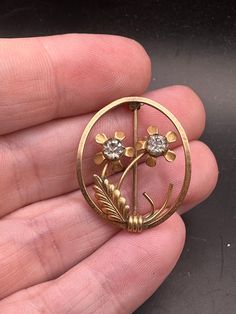 Gorgeous pin!  Good vintage condition!  12K gold filled.  Wear on finish. Retro Gold Flower Jewelry, Vintage Gold Flower Brooch, Vintage Gold Flower Brooches, Vintage Yellow Gold Flower Brooch, Antique Gold Flower Brooch, Vintage Gold Round Brooches, Vintage Yellow Gold Flower Brooches, Antique Gold Flower Brooches, Victorian Gold Flower Brooches