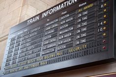 an information board mounted to the side of a building