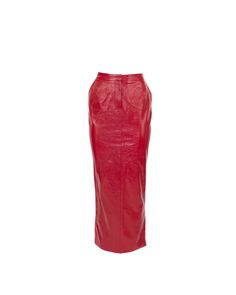 Red Light Special - Skirt – The BRAND Label Red Light Special, Outfit Ideas For Church, Latina Outfit, Digital Closet, Leather Outfit, Red Light, Light Red, Red Leather, Patent Leather