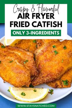 Crispy and flavorful air fryer fried catfish is made with only 3-ingredients! With just catfish fillets, some seasoning, and an air fryer, you can make delicious, golden fish quickly. The fish turns out very crispy with an amazing crunch. It’s great for a busy weeknight or a weekend get-together. Air Fry Catfish, Fry Catfish, Veggie Pasta Bake, Catfish Fillets, New Air Fryer Recipes, Fried Catfish, Easy Fish Recipes, Golden Fish