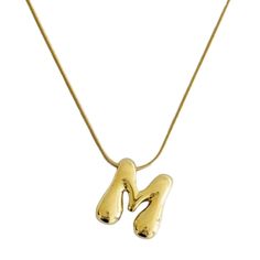 Add a playful touch to your outfit with the Balloon Letter Initial Necklace. Made with 18k gold plating, this necklace features a charming balloon letter initial pendant, adding a whimsical element to your everyday look. Perfect for adding a bit of fun and personality to any outfit. 16" with a 2" extender 18k gold plated Lead and Nickel free Trendy Initial Pendant Charm Necklace, Trendy Initial Pendant Necklaces, Trendy Gold Necklaces For Birthday, Trendy Initial Pendant Necklace, Balloon Necklace, Clear Handbags, Vegan Tote Bag, Starburst Necklace, Letter Balloons