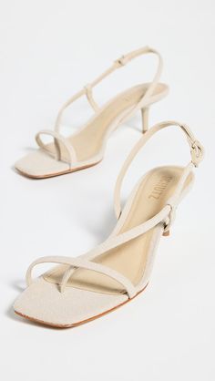 Schutz Heloise Sandal Heels | Shopbop White Sandal, Sandal Heels, Heel Caps, White Sandals, Rubber Heels, Luxury Women, Strappy Sandals, Ankle Strap, Leather Straps