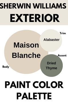 the color scheme for sherylin williams's interior paint palettes is shown in black and white