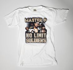 Master P No Limit Soldier Graphic Tee available on 100% Cotton 90s Style Relaxed Fit Pre-shrunk Shirt, No Limit Soldier, Soldier Graphic, Master P, No Limit, Mens Graphic Tee, Vintage 90s, Soldier, Graphic Tee