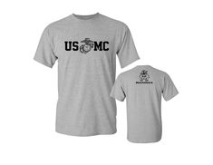 PRICES MAY VARY. Military style t-shirt- OFFICIALLY LICENSED BY THE MARINE CORPS!!!!! Proud USMC Bull Dog Tee Shirt Breathable Cotton & Machine Washable Lucky Ride USA certified and printed IN THE USA ONLY! Great quality and best price Military Shirts. MARINE CORPS BULL DOG FRONT AND BACK USMC MEN'S MILITARY T-SHIRT Military Style Physical Training Military SHIRT. Adult Unisex Short Sleeve T-shirt. Taped neck and shoulders. Double-stitched sleeve and bottom hems, quarter-turned body on 100 Perce