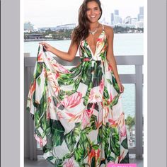 Meghan La White Tropical Print Plunging V Neck Cross Back Floral Maxi Dress Size S, Small Color- White, Multi Msrp $398 Sold Out Online Good Preowned Condition. There Are A Few Snags In The Fabric. See All Pics. Offers Welcome. No Trades. Back Zip Closure Lined Hawaii, Hawaiian, Tropical, Beach, Resort, Vacation, Wedding, Gypsy, Hippie, Sundress, Brunch, Festival, Cute, Fun, Trendy, Sexy, Hot, Modern, Contemporary, Boho, Bohemian, Fall, Cottagecore, Revolve, Shopbop, Nordstrom, Beach, Island, Vacation, Resort, Coastal, Travel, Concert, Western, Blogger Favorite, Girlie, Girly, Flirty, Victorian, Romantic, Feminine, Garmentory, Net A Porter, Intermix, Aritzia, Classic, Traditional, Modest, White Tropical Print Dress For Garden Party, White Dress With Tropical Print For Garden Party, White Floral Print V-neck Maxi Dress, White V-neck Maxi Dress With Floral Print, White Tropical Dress With Floral Print, White Tropical Printed Dress, White Tropical Dress For Brunch, V-neck Tropical Print Maxi Dress For Garden Party, Tropical White Printed Dress