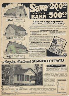 an old advertisement for a house that has been advertised in the same advertment