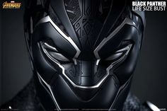 the black panther mask is featured in this advertisement for avengers studios's upcoming film