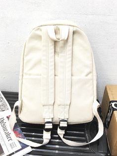 Bag For Love - Minimalist Canvas Classic Backpack - Women Backpacks Product Description Color White Strap Type Adjustable Pattern Type Plain Style Preppy Bag Size Large Quantity 1 piece Type Functional Backpack Composition 100% Cotton Material Canvas Size Chart INCH CM Size Bag Width Bag Height Bag Length Strap Length one-size 4.7 15.4 11.4 31.9 Size Bag Width Bag Height Bag Length Strap Length one-size 12 39 29 81 Similar Products h2 { text-align: center; } .red-box { width: 100%; display: flex Trendy White Canvas Backpack, White Canvas Backpack For Back To School, White Canvas Backpack For Daily Use, White Softback Canvas Bag For School, White Softback Canvas School Bag, White Canvas Backpack For Everyday Use, White Canvas Bag For Everyday, Back To School, Preppy Bags, Functional Backpack