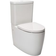 a white toilet with the lid up and no tank cover on, against a white background