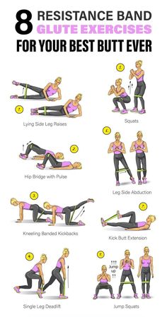 Glutes Exercise For Women Banded Workout Glutes, Band Workouts, Single Leg Deadlift, Band Exercises, Barbell Workout, Workout Posters, Resistance Band Workout, Resistance Workout, Resistance Band Exercises