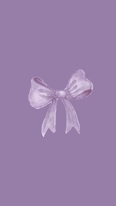 a drawing of a bow on a purple background