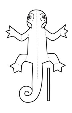 the letter j is for lizard coloring page