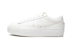 Women Blazer Low Platfrom DJ0292 100 Women's Nike Sneakers, Womens Blazer, Blazer Low, Women Blazer, Stadium Goods, Nike Womens, Nike Blazer, Low Top Sneakers, White Shoes