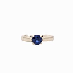 This beautiful ring features a 0.94 carat Blue Sapphire solitaire set in solid 14K gold. This Blue Sapphire ring makes a lovely September birthstone gift for your loved ones! This ring is made with solid 14K Gold. As listed, this ring is ready to ship. If you're interested in purchasing this setting with a different center stone please message us! Sapphire Solitaire Ring, Designer Silver Jewellery, Sapphire Solitaire, Blue Sapphire Ring, Jewelry Showcases, Birthstone Gifts, September Birthstone, Blue Sapphire Rings, Beautiful Ring