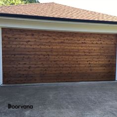 horizontal plank cedar garage door, rough side out, no glass Roll Up Garage Door, Garage Door Design, Door Inspiration, Handcrafted Wood, Garage Door, Barndominium