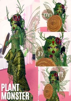 Rainforest Dress To Impress, Insect Dress, Outfit Themes, Plant Monster, Themes Ideas, Dti Outfits, Halloween Makeup