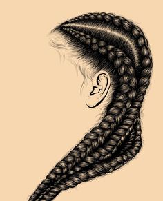 hair, illustration, digital art, self love, inspiration, drawing, Discover more stunning visuals! Tap the 'Visit Site' button to see them all. Drawing Logo, Hairstyles Art, Natural Hair Art, Drawing Hair, Hair Drawing, Braid Hairstyles, Black Women Art, Women Art, Hair Art