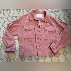 Euc Condition! Vintage Pink Button-up Outerwear, Pink Jacket, Pink Ladies, Jackets & Coats, Jackets For Women, Women Shopping, Pink, Color