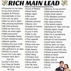 a poster with the words rich man lead on it and an image of two people