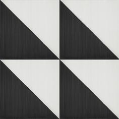 four black and white squares are arranged together