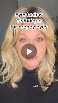 Crepey Eyes Makeup Tips, Eye Shadow Placement, How To Apply Cream Eyeshadow, Best Cream Eyeshadow For Older Women, Dog Eye Makeup, Aging Skin Makeup, Saint Makeup, Facelift Makeup