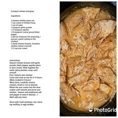 the recipe for chicken is shown in an image