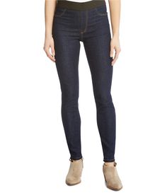 Korean Fashion Casual, Denim Jeggings, Karen Kane, Leg Stretching, Slim Leg, Dillard's, Jean Leggings, Slim Legs, Fall Fashion