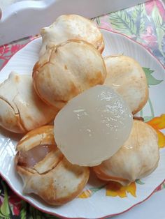 some food is sitting on a plate and ready to be eaten