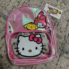 Super Cute Mini Bag Hello Kitty And Friends Kawaii Pink Hello Kitty Backpack, Playful Hello Kitty Print Standard Backpack, Pink Kawaii Hello Kitty Backpack, Pink Hello Kitty Backpack For End Of School Year, End Of School Year Pink Hello Kitty Backpack, End Of School Year Hello Kitty Pink Backpack, Cute Pink Hello Kitty Backpack, Cute Pink Backpack With Cat Design, Kawaii Hello Kitty Bag