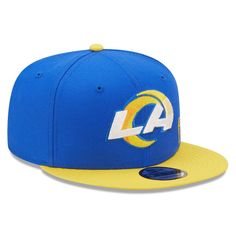 Your Los Angeles Rams spirit will be on full display when you sport this Flawless 9FIFTY hat from New Era. It features a snapback closure for a fully customizable fit, and its high crown construction provides that classic flat bill aesthetic you love. Distinct Los Angeles Rams embroidery on the front panels keeps your fandom at the forefront of any outfit. Structured fit Snapback Contrast-color undervisor Officially licensed Embroidered graphics with raised details Brand: New Era Imported Six pa Los Angeles Rams, Comfy Fits, Snapback Hat, Snapback Hats, Classic Looks, New Era, Contrasting Colors, Ram, Angeles