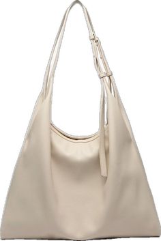 Casual Cream Shoulder Bag In Soft Leather, Casual Cream Shoulder Bag With Soft Leather, Beige Faux Leather Hobo Bag With Large Capacity, Beige Large Capacity Faux Leather Hobo Bag, Large Capacity Beige Faux Leather Hobo Bag, Everyday Beige Faux Leather Hobo Bag, Beige Faux Leather Hobo Shoulder Bag, Versatile Beige Soft Leather Hobo Bag, Casual Beige Leather Hobo Bag