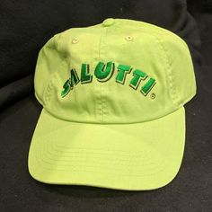 New Lime Green Salutti Cap By Newhatten-Brand New-100% Cotton-One Size Fits All Green Flat Brim Baseball Cap Casual, Casual Green Flat Brim Baseball Cap, Green Casual Baseball Cap With Flat Brim, Casual Green Baseball Cap With Flat Brim, Green Short Brim Baseball Cap For Beach, Green Spring Brimmed Baseball Cap, Casual Green Short Brim Dad Hat, Casual Green Hat With Flat Brim, Casual Green Flat Brim Hat