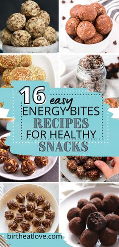 16 easy energy bites recipes for healthy snacks