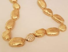 Hammered Gold Wedding Ring, Unique Gold Necklace, Unique Gold Wedding Rings, Gold Beads Necklace, Bean Necklace, Luxury Diamond Jewelry, Fine Jewlery, Gold Beaded Necklace, Pebble Necklace