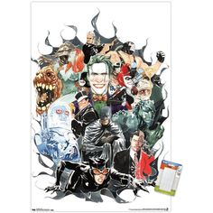 the batman movie poster with many different characters