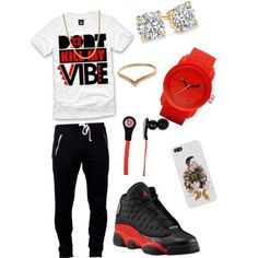 Vibes, created by ayooluna on Polyvore Goth Grunge Outfits, Outfits Men, Dope Outfits, Swag Outfits, Fit Inspo, Grunge Outfits