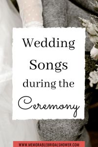 the words wedding songs during the ceremony